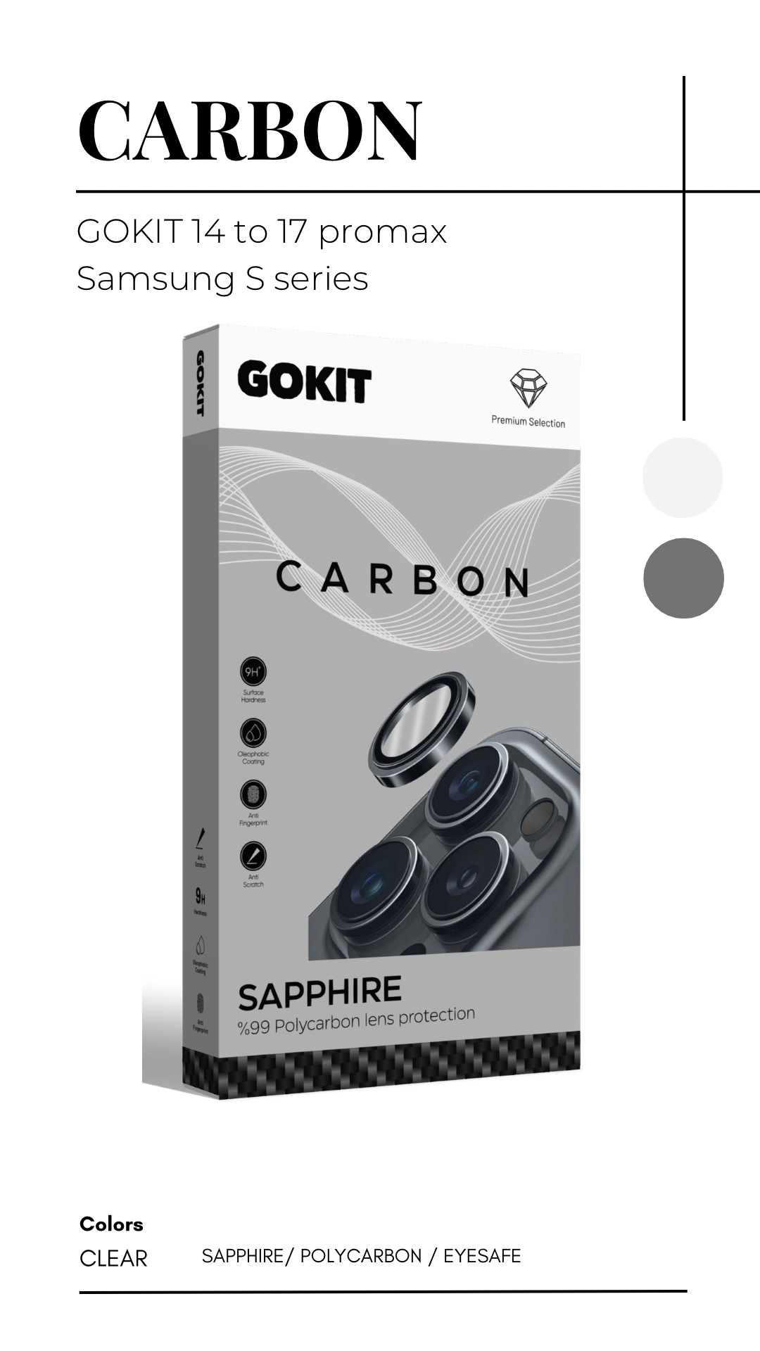 CARBON kamera koruyucu